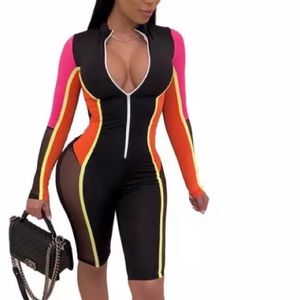 Mesh see through jumpsuit